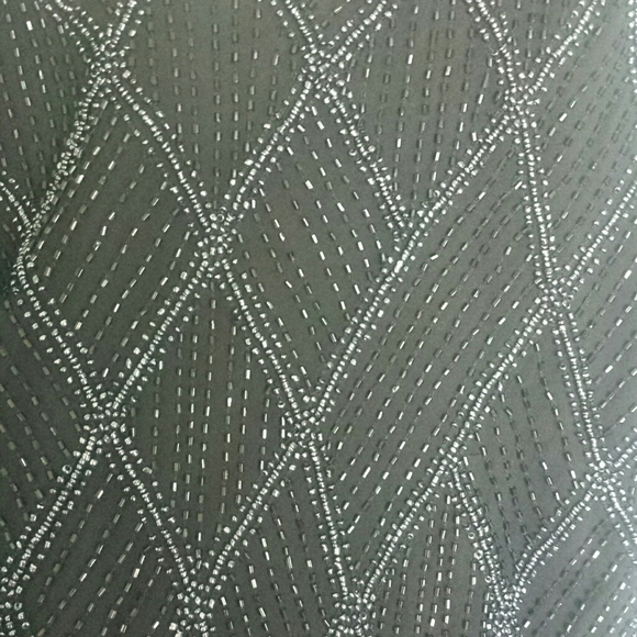 Lawrence Kazar Beaded Silk Dress Tank size P XL - Picture 4 of 5